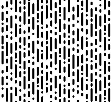 Basit seamless kaotik modeli. Dikey çizgi ve noktalar. Dotte