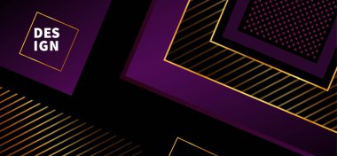 Kareli vektör Siyah Soyut arkaplan. Modern tasarım pankartı.