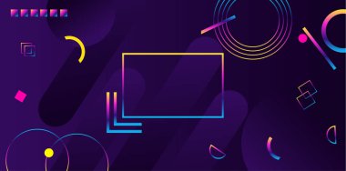 Soyut geometrik morötesi arkaplan. Modern fütürist tarzı.