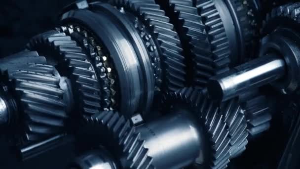 Automotive Transmission Gearbox Motion — Stock Video