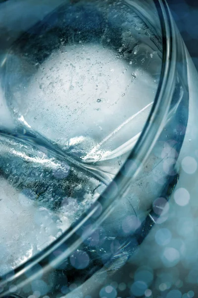Деталь Алкоголю Льоду Склянці — стокове фото