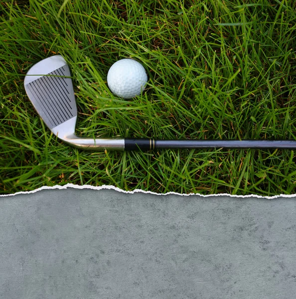 Close Golf Club Ball — Stock Photo, Image