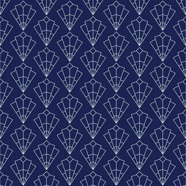 Art Deco vzor bezešvé, geometrické pozadí pro design, obal, textil, tapety, dekorace ve vektoru — Stockový vektor