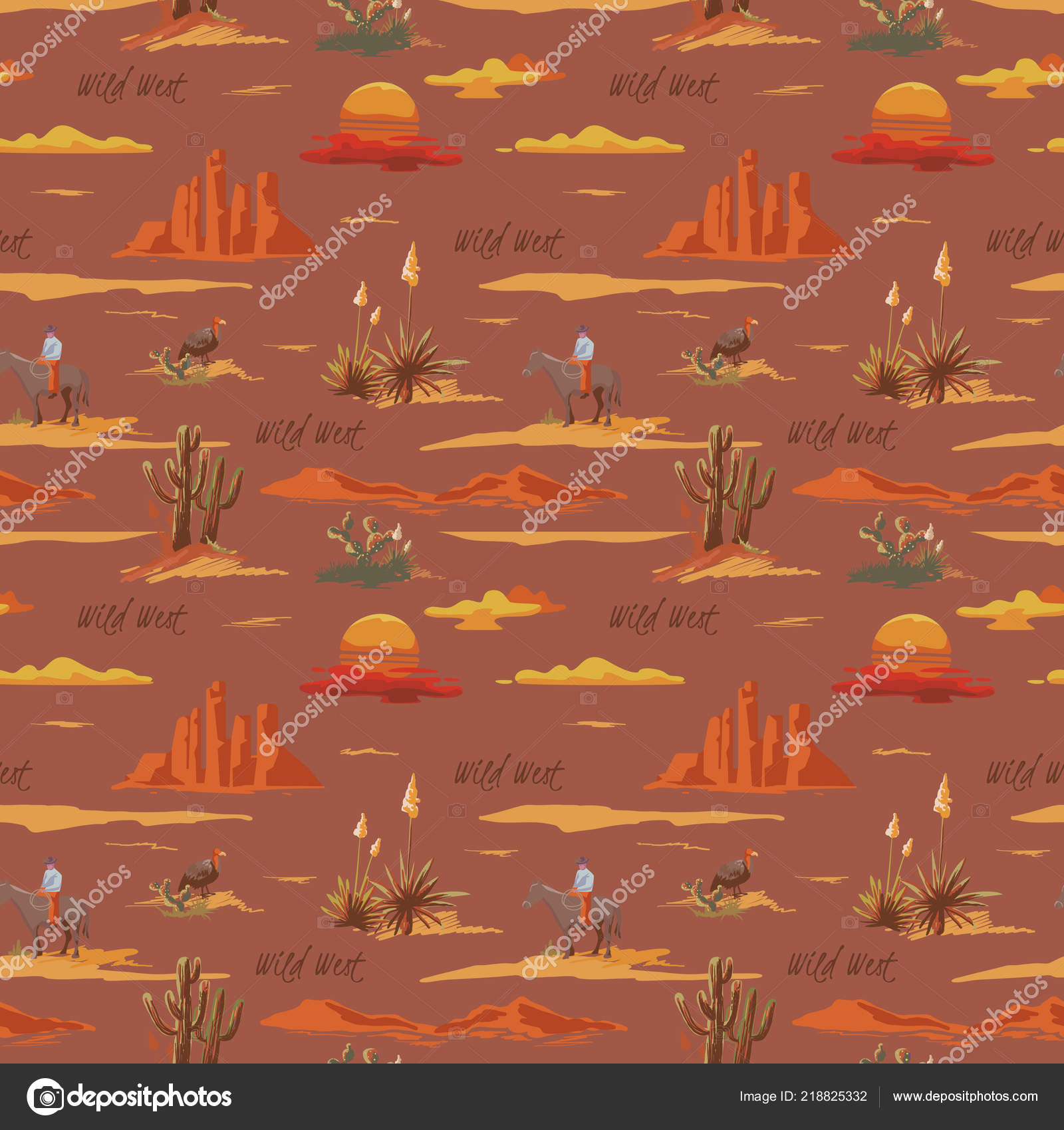 ヴィンテージの美しいシームレス砂漠イラスト パターン サボテン 山 馬 夕日ベクトル手描きスタイルの背景にカウボーイのある風景します ストックベクター C Woodhouse ヴィンテージの美しいシームレス砂漠イラスト パターン サボテン 山 馬 夕日ベクトル手描きスタイルの背景にカウボーイのある風景します ストックベクター C Woodhouse