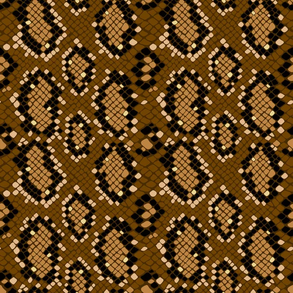 Piel de serpiente textura patrón sin costuras que se repite sin costuras en el vector. Estampado de moda, fondo elegante — Archivo Imágenes Vectoriales