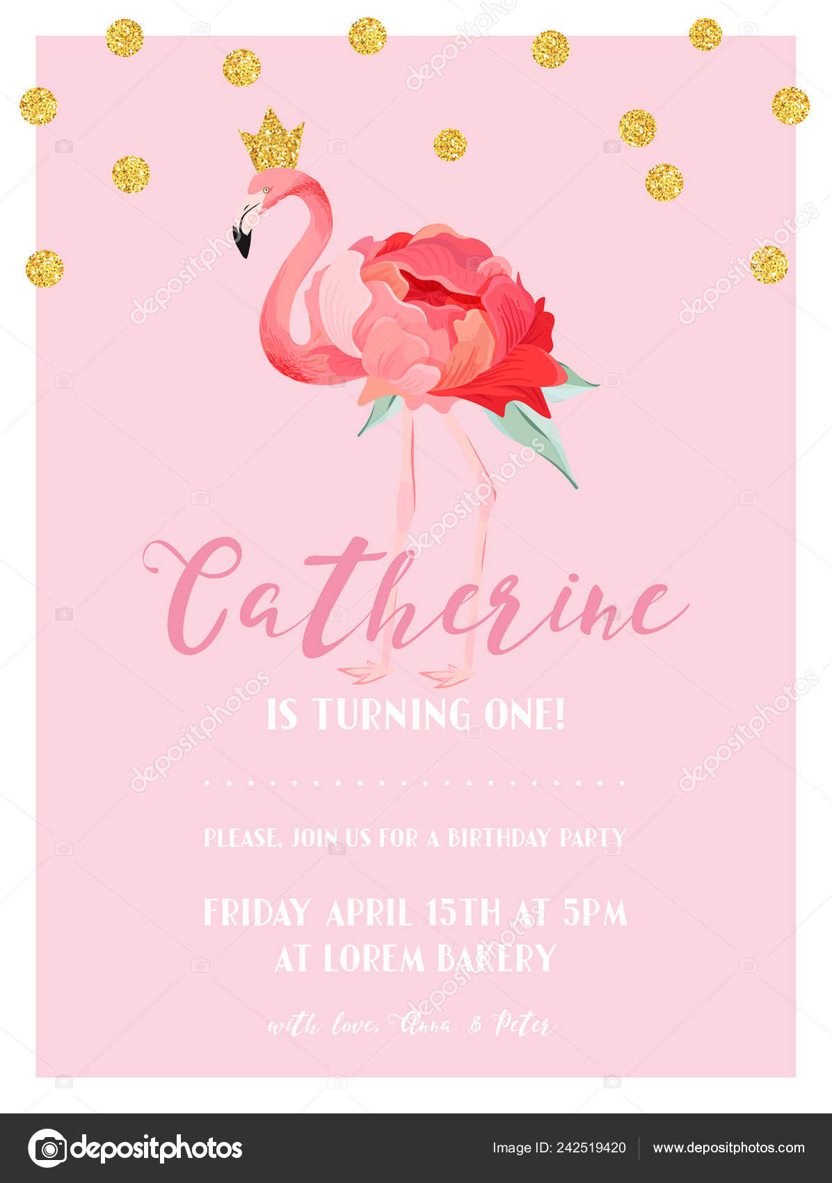 baby arrival invitation card