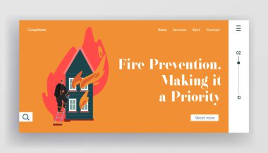 İtfaiye İniş Bölümü. Teçhizatlı itfaiyeci, yangın musluğu, yangın söndürücü. İtfaiyeci Mesleği