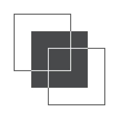 Estetik geometri dekoratif orta yüzyıl sanat sembolü