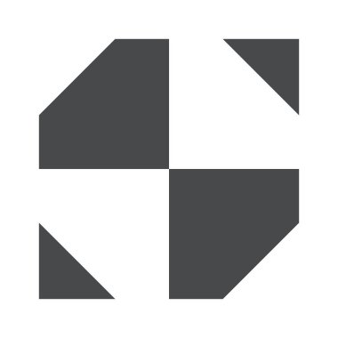 Asgari dekoratif geometri çağdaş şekil modern baskı