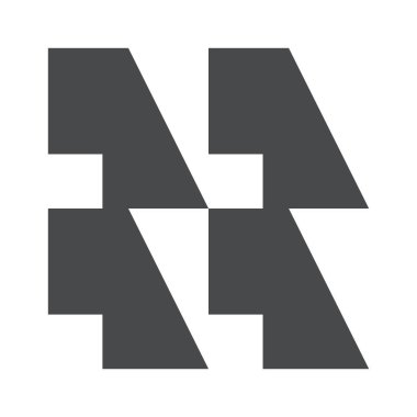 Gelecekçi geometrik şekil yaratıcı element monokrom tasarımı