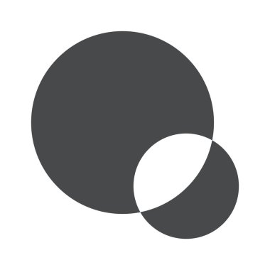 Katmanlı küçük ve büyük daireler geometrik desen