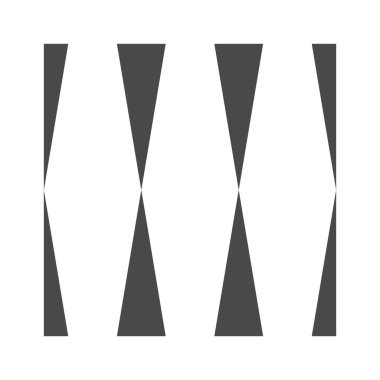 Noktalı üçgenler geometrik dikişsiz deseni düzenleyen aynalar