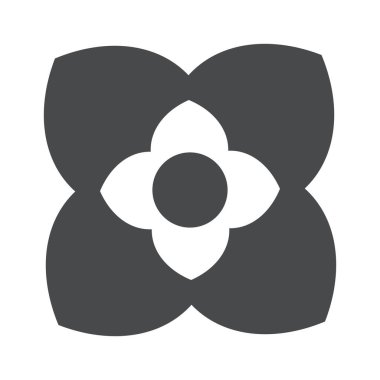 Geometrik çiçek desenli yaratıcı biçim arkaplanı