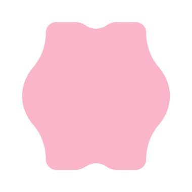 Etiket boş uzay geometrik şekil çizgi film tasarımı