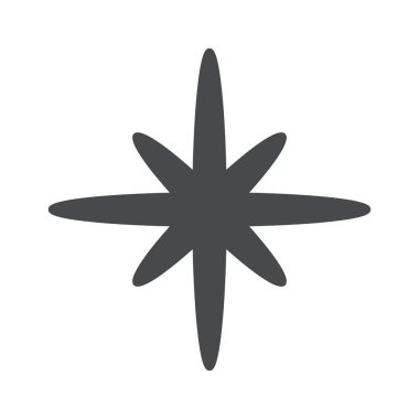 Yıldız ateşleme sembolü y2k element geometrik tasarım