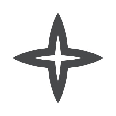 Parıldayan yıldız y2k elementi basit geometri