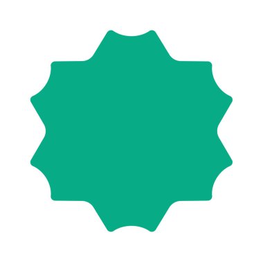 Çiçek şekilli dekoratif çıkartma tasarımı geometrik ögesi