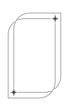 Y2K minimalist estetik çizgi çerçeve tarzı