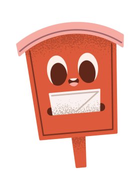 Romantik Sevgililer Günü mektupları için tahta posta kutusu.