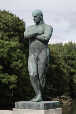 Oslo, Norveç - 26 Ağustos 2016: 26 Ağustos 2016 Holmenkollen Oslo'da bulunan bir büyük kayak atlama tepe Holmenkollbakken olduğunu. -