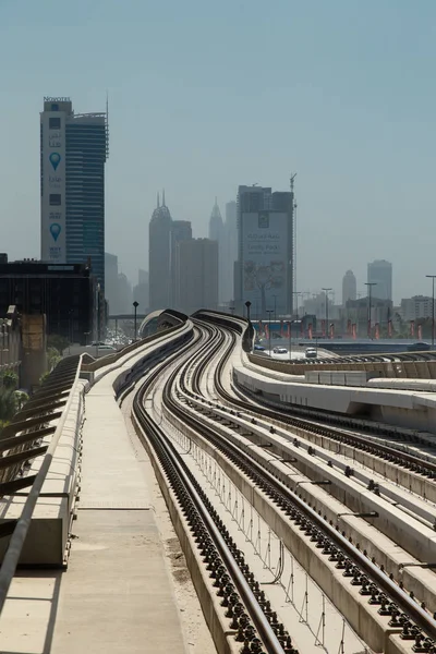 Dubai Emiratos Árabes Unidos Sep 2014 Metroline Dubai Sep 2014 — Foto de Stock