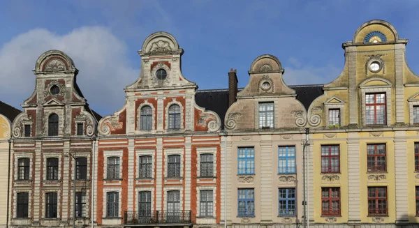 Старих Будівель Навколо Площі Гран Плас Французька Arras — стокове фото