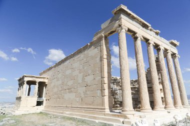Caryatids Akropol Atina, Yunanistan, sundurma