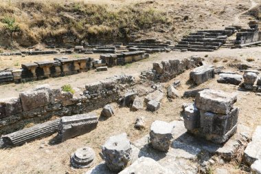 Antik Yunan kenti Sparta 'nın kalıntıları, Moreloponnese, Yunanistan