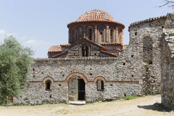 Verlaten Middeleeuwse Stad Mystras Peloponnesos Greec — Stockfoto
