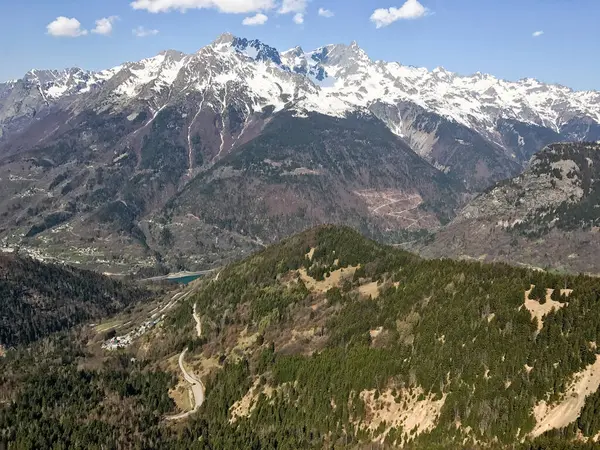 Fransız Alplerindeki Alpe Huez Kayak Bölgesi — Stok fotoğraf