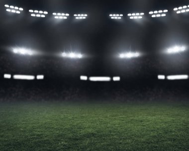 Futbol Stadyumu alan gece