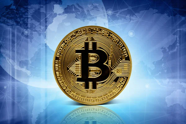 Bitcoin Oro Denaro Contante — Foto Stock