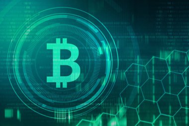 Altın bitcoin işareti arka plan