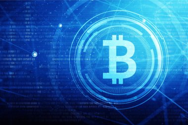 Altın bitcoin işareti arka plan