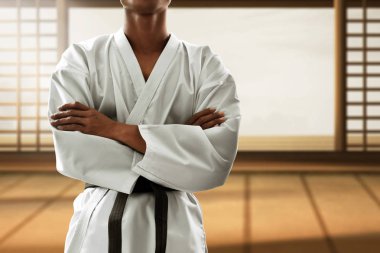 Dövüş sanatları savaşçı poz