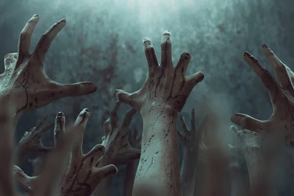 Bloody Zombie Hands Halooween Theme — Stock Photo, Image