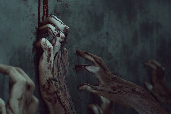 Проклятые руки зомби, тема Хэлуина
