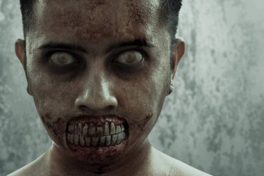 Korkunç zombi adam, Cadılar Bayramı teması