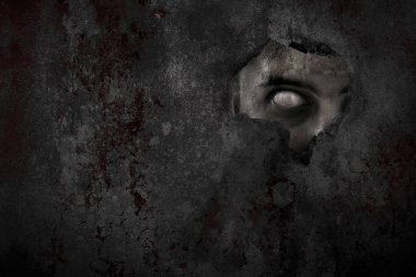 Korkunç zombi adam göz gözetleme