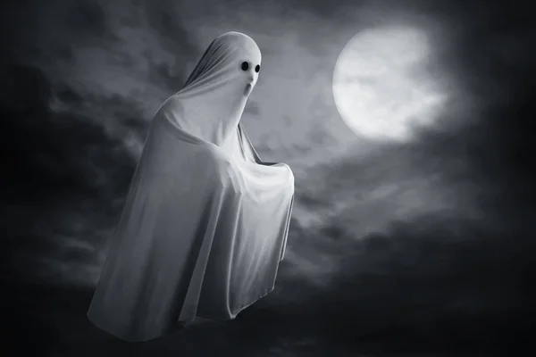 Scary Ghost Dark Background — Stock Photo, Image