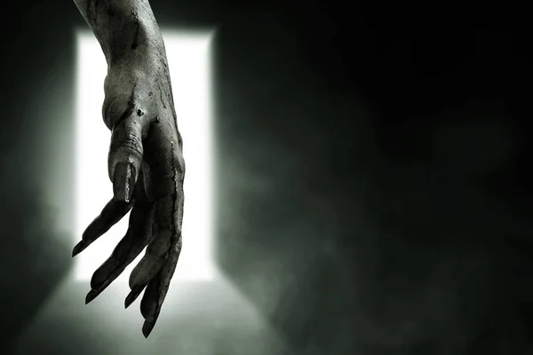 Kanlı zombi elleri, halooween teması
