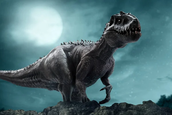 Dinoszaurusz Tyrannosaurus Rex Dzsungelben — Stock Fotó