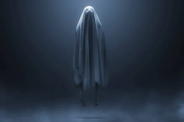Fantasma Aterrador Sobre Fondo Oscuro — Foto de Stock