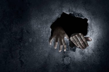 Korkunç zombi elleri, Cadılar Bayramı teması