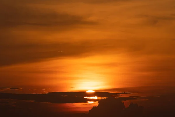 Sun Sunset Cloudy Sunset Summer — Stock Photo, Image