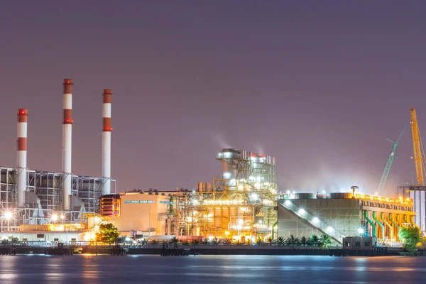 Power plant during the evening — Stock Photo, Image