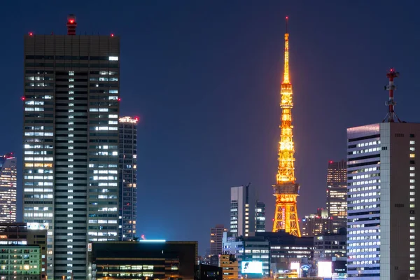Tokió torony és városkép Japánban. — Stock Fotó