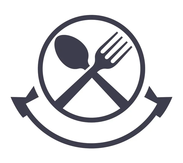 Modelo de design de logotipo de vetor de serviço alimentar — Vetor de Stock