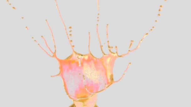 éclaboussures colorées sur l'écran 