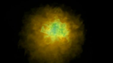 renkli duman dans üstünde belgili tanımlık perde